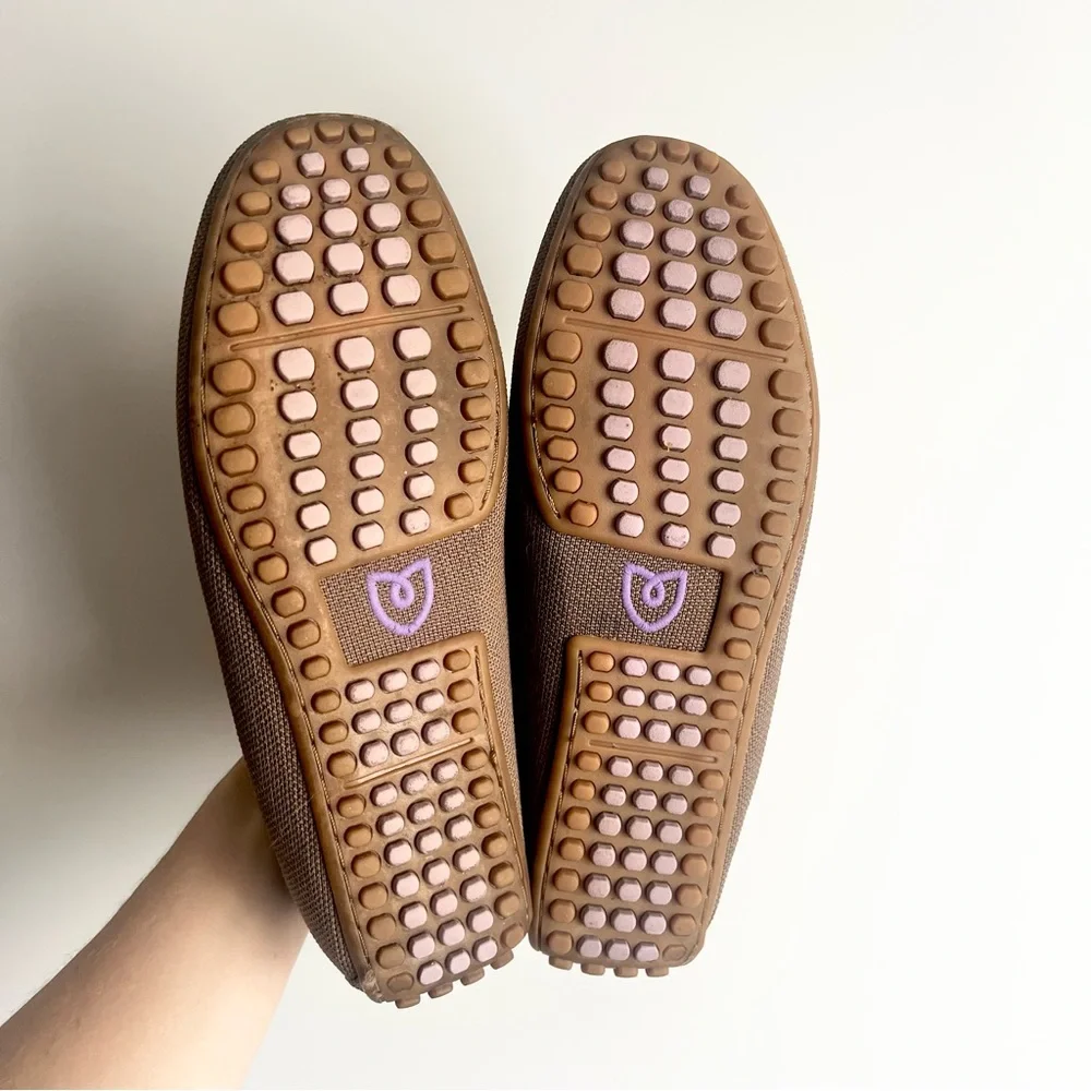 Rothy's The Driving Loafer in Neutral Cool Brown Slip-Ons Mens Size 7.5
